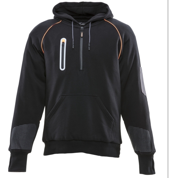 RefrigiWear Black Insulated Pullover Hoodie Size S - Picture 1 of 10